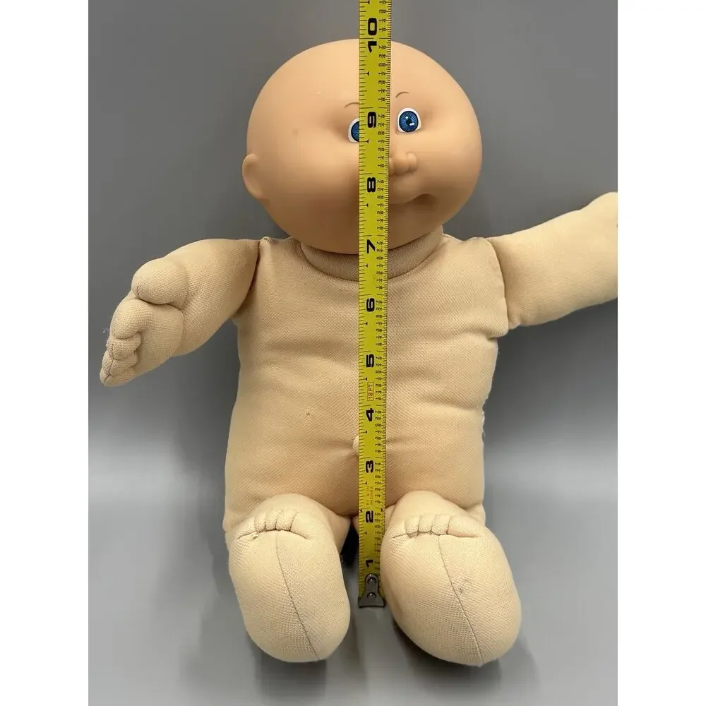 Vintage Cabbage Patch Kids Doll Bald Blue Eyes Flaws No Tag READ DESCRIPTION